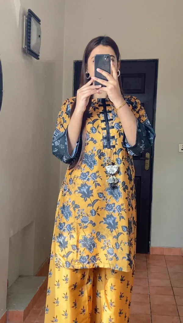 Yellow Black Floral Set – Trad Touch - Image 5