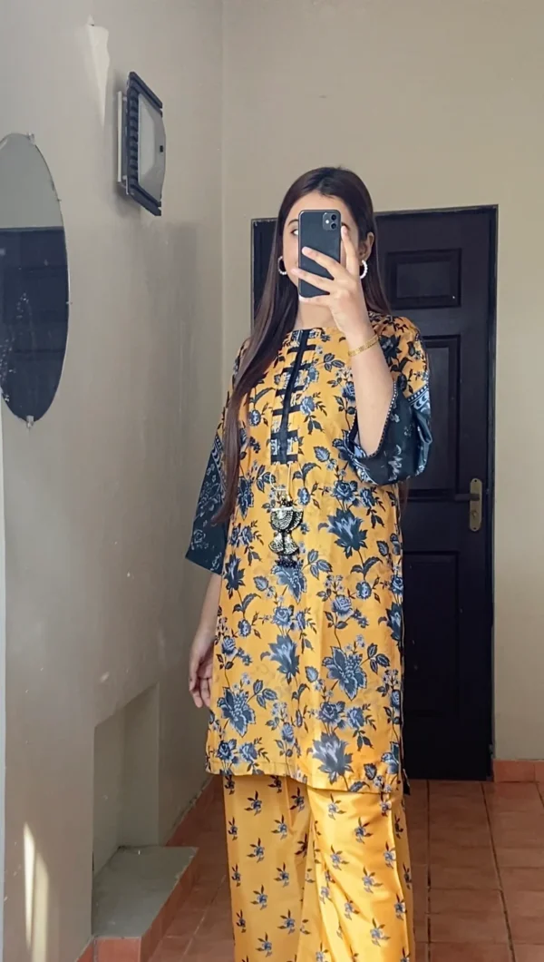 Yellow Black Floral Set – Trad Touch - Image 4