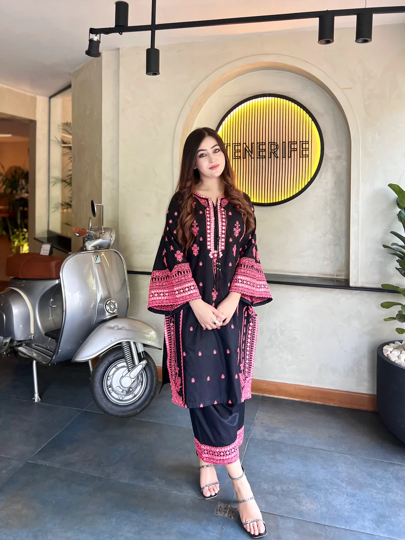 Red Lilly 2PC suit for women 1